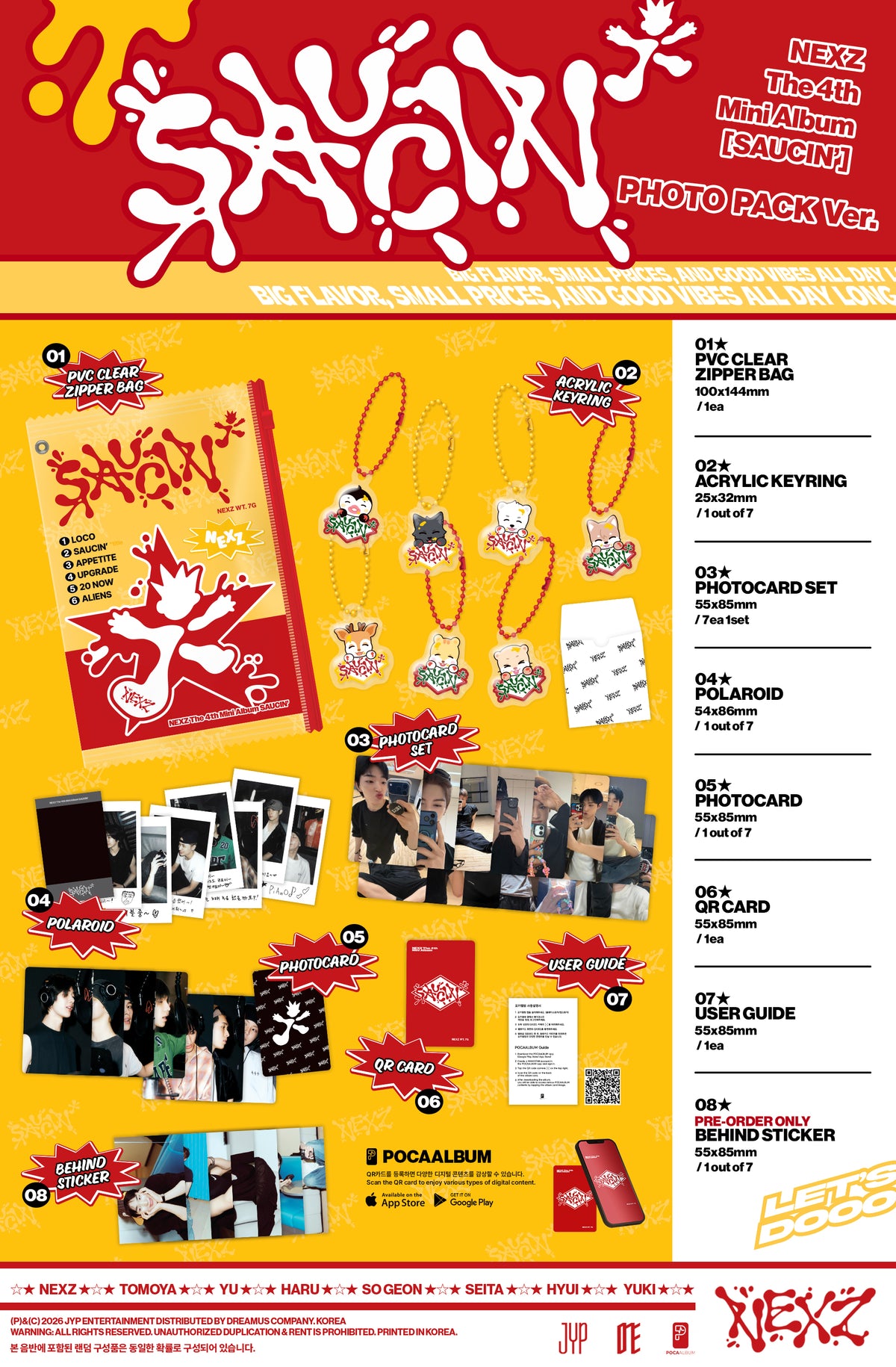 NEXZ 4TH MINI ALBUM [SAUCIN'] (PHOTO PACK VER.)