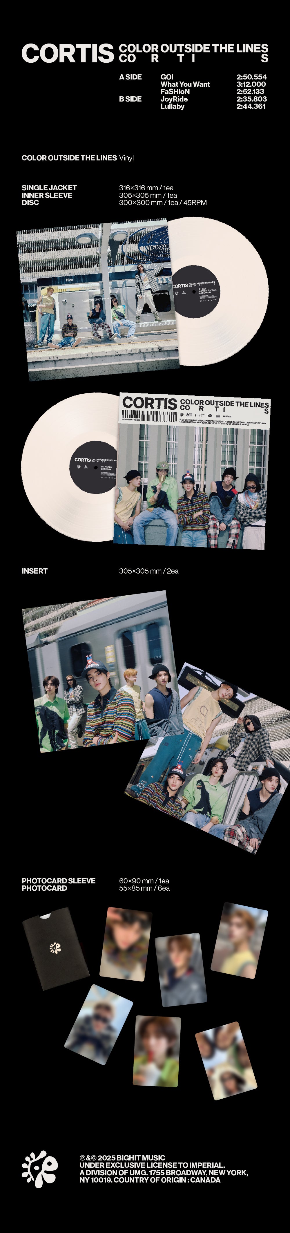 CORTIS 1ST EP ALBUM [COLOR OUTSIDE THE LINES] (VINYL VER.)