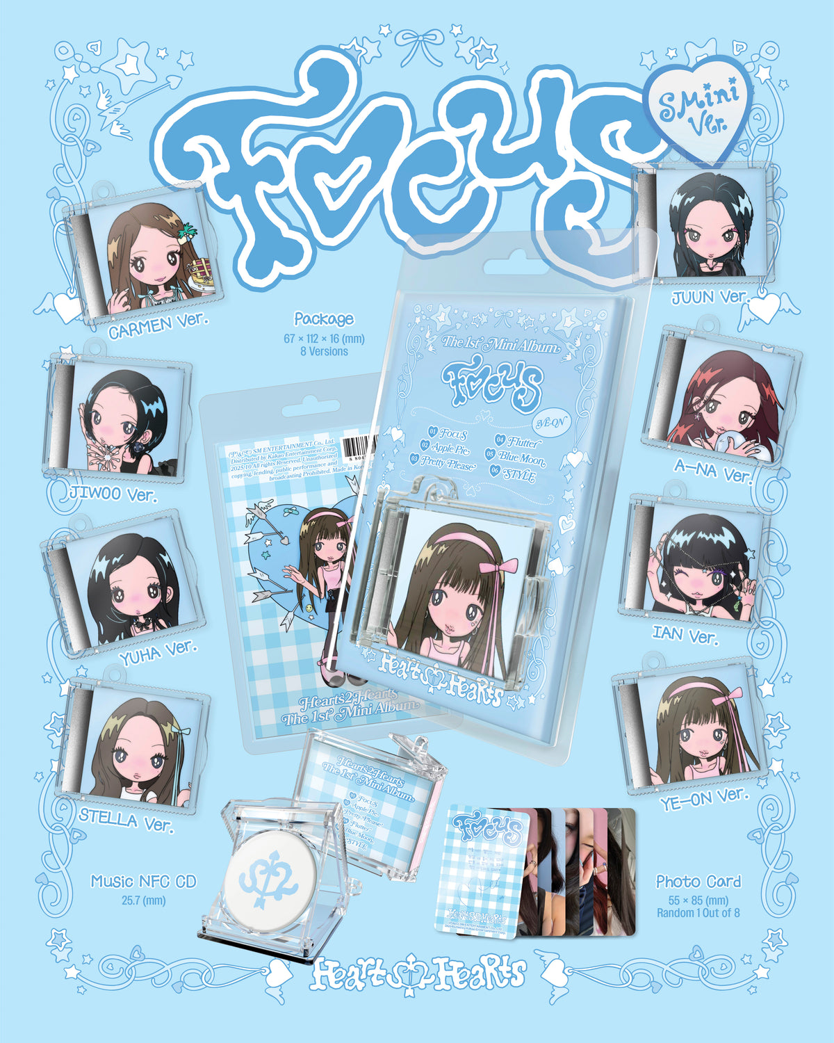 HEARTS2HEARTS 1ST MINI ALBUM [FOCUS] (SMINI VER.) (SMART ALBUM)