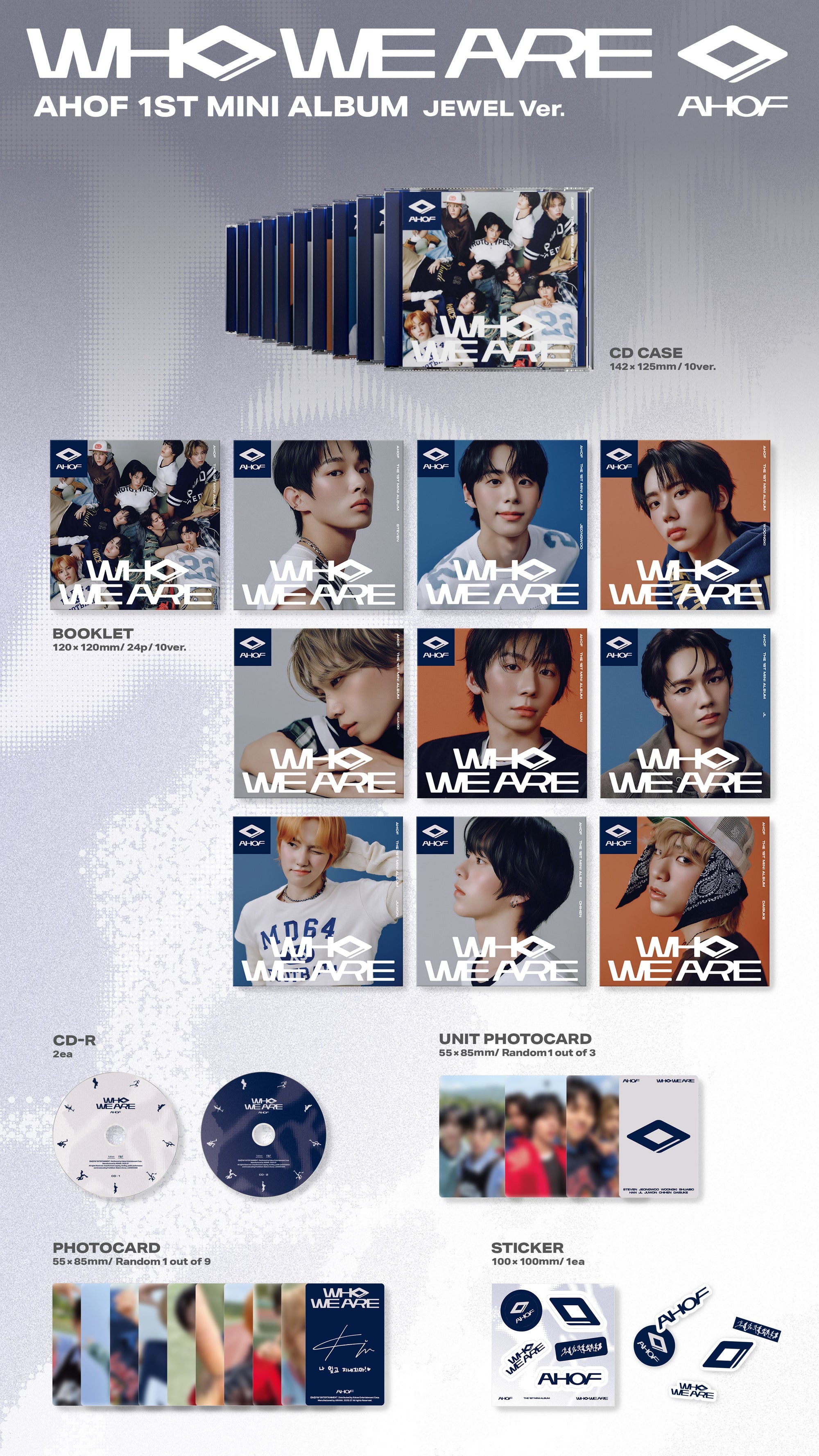 AHOF 1ST MINI ALBUM [WHO WE ARE] (JEWEL VER.)