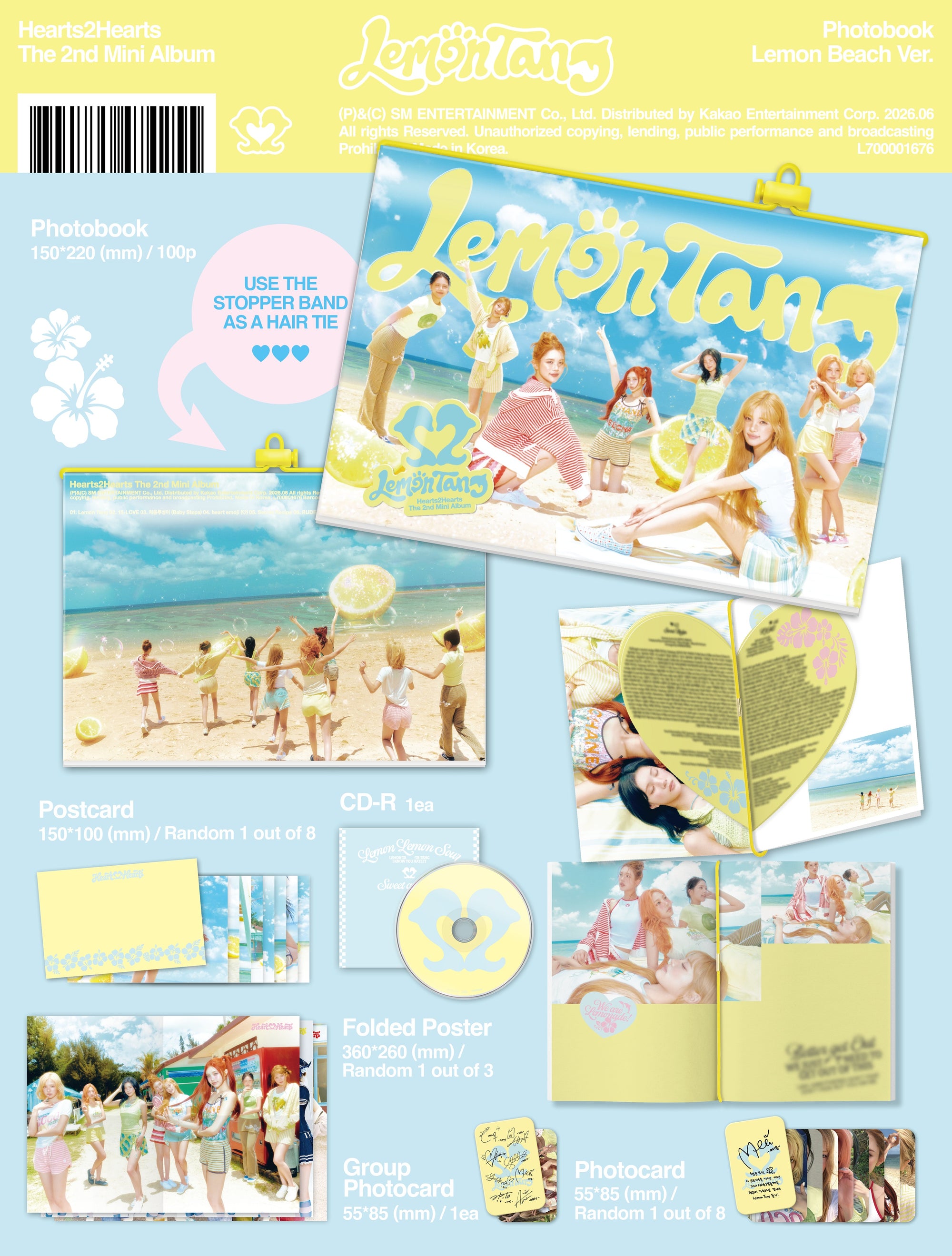 HEARTS2HEARTS 2ND MINI ALBUM [LEMON TANG] (PHOTOBOOK VER.)