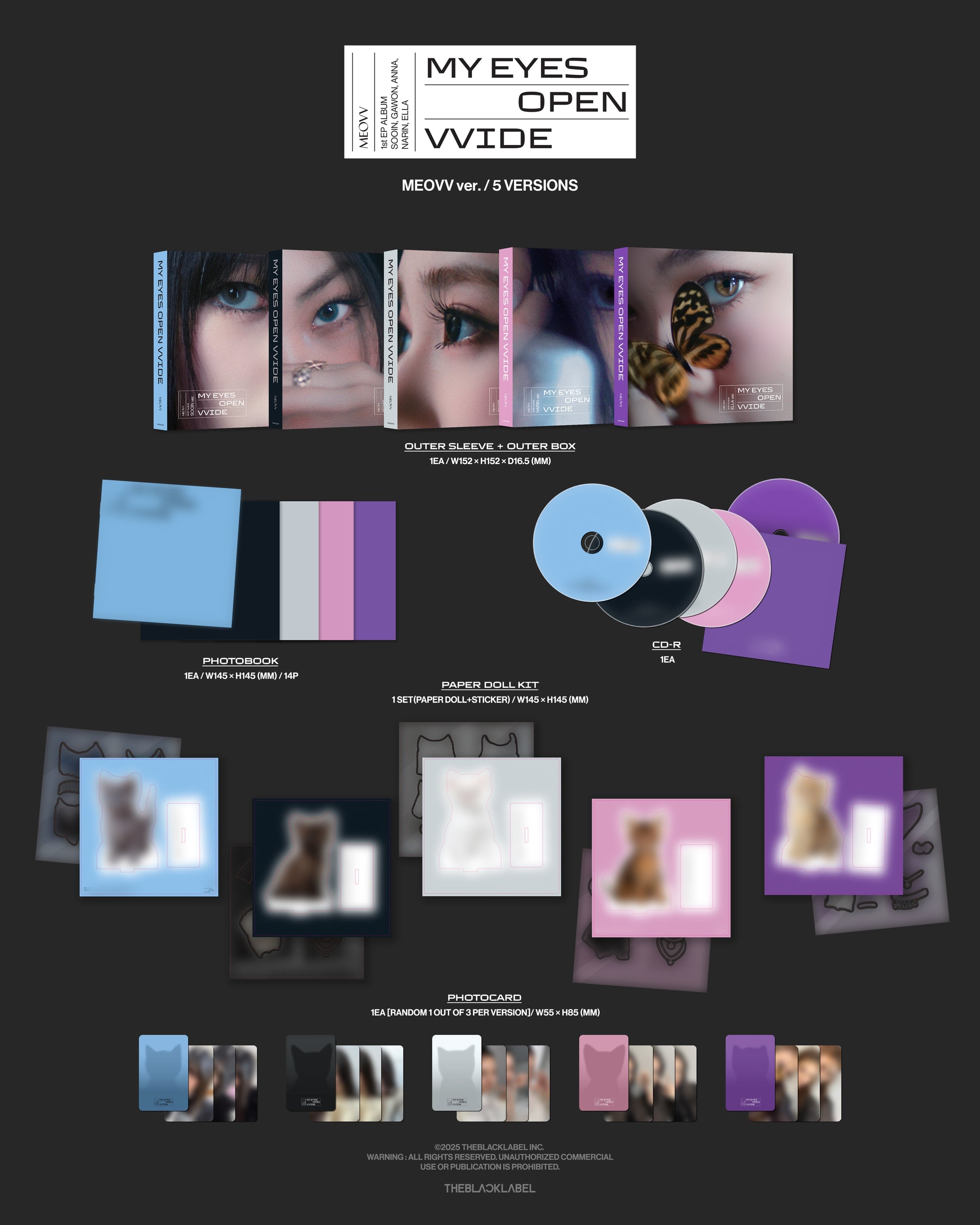 MEOVV 1ST EP ALBUM 'MY EYES OPEN VVIDE' (MEOVV VER.)