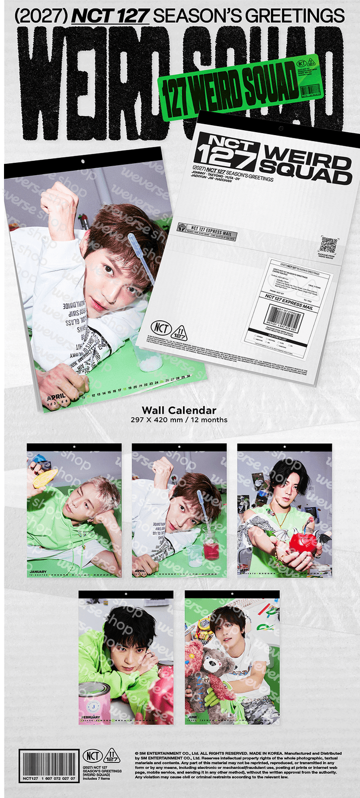 NCT 127 - 2027 SEASON'S GREETINGS (+ WALL CALENDAR)