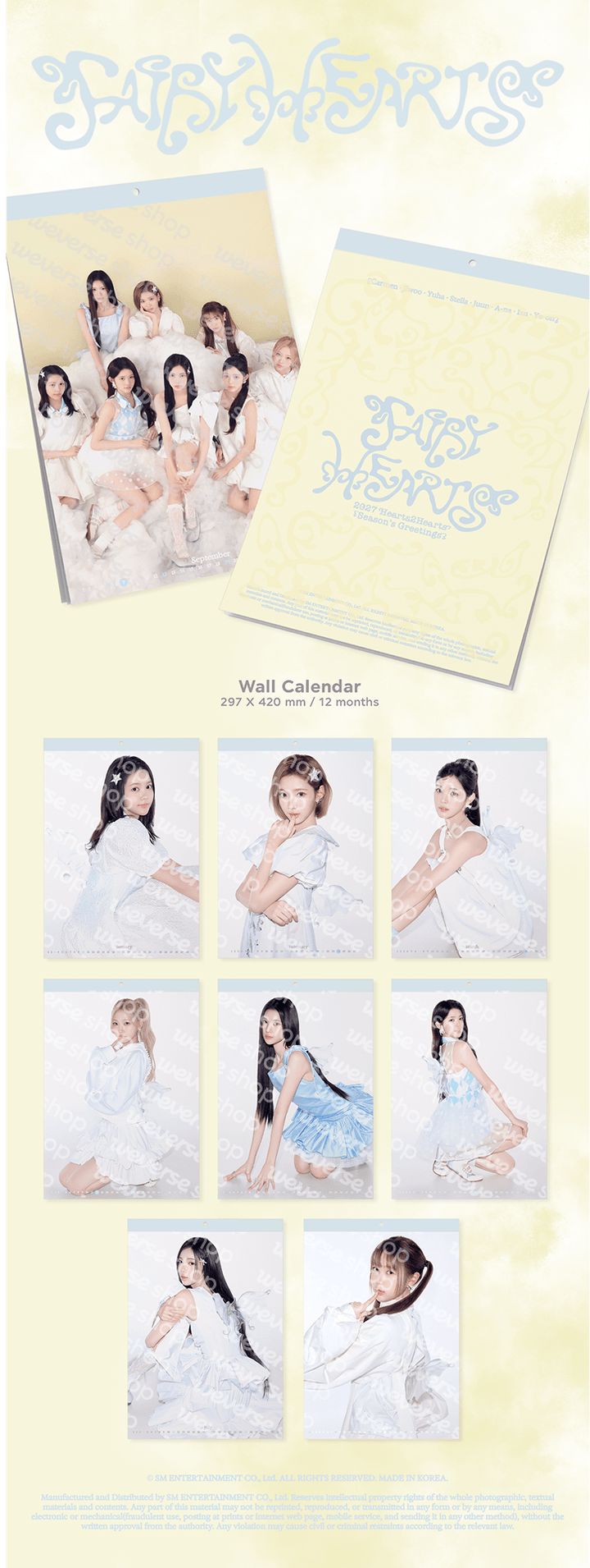 HEARTS2HEARTS - 2027 SEASON'S GREETINGS (+ WALL CALENDAR)