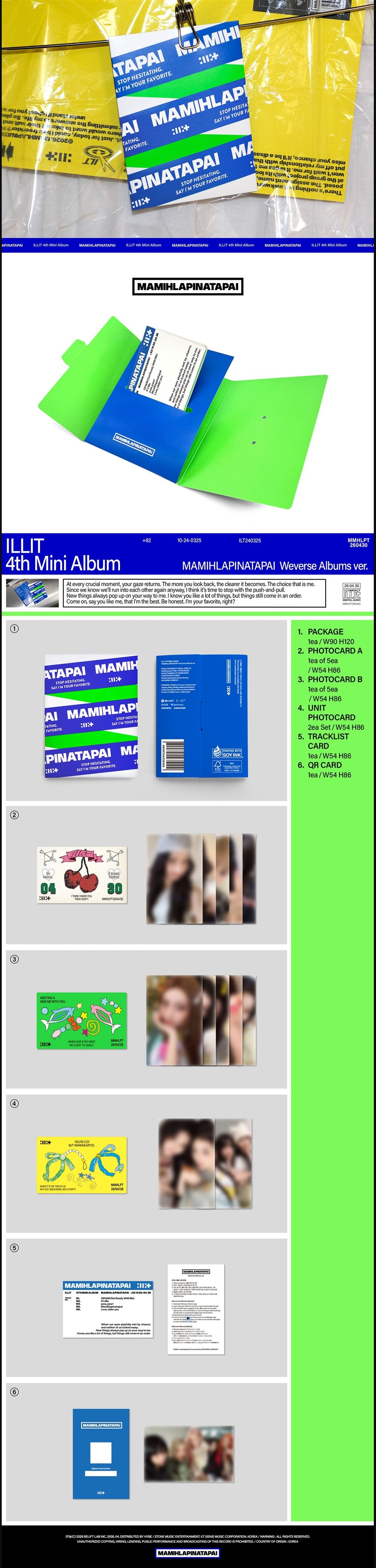ILLIT 4TH MINI ALBUM [MAMIHLAPINATAPAI] (WEVERSE ALBUMS VER.)