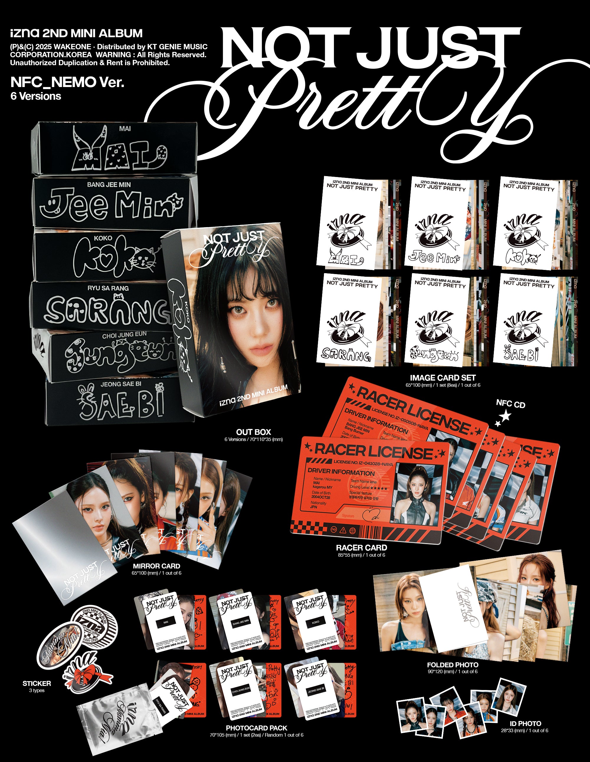 IZNA 2ND MINI ALBUM [NOT JUST PRETTY] (NFC_NEMO VER.)