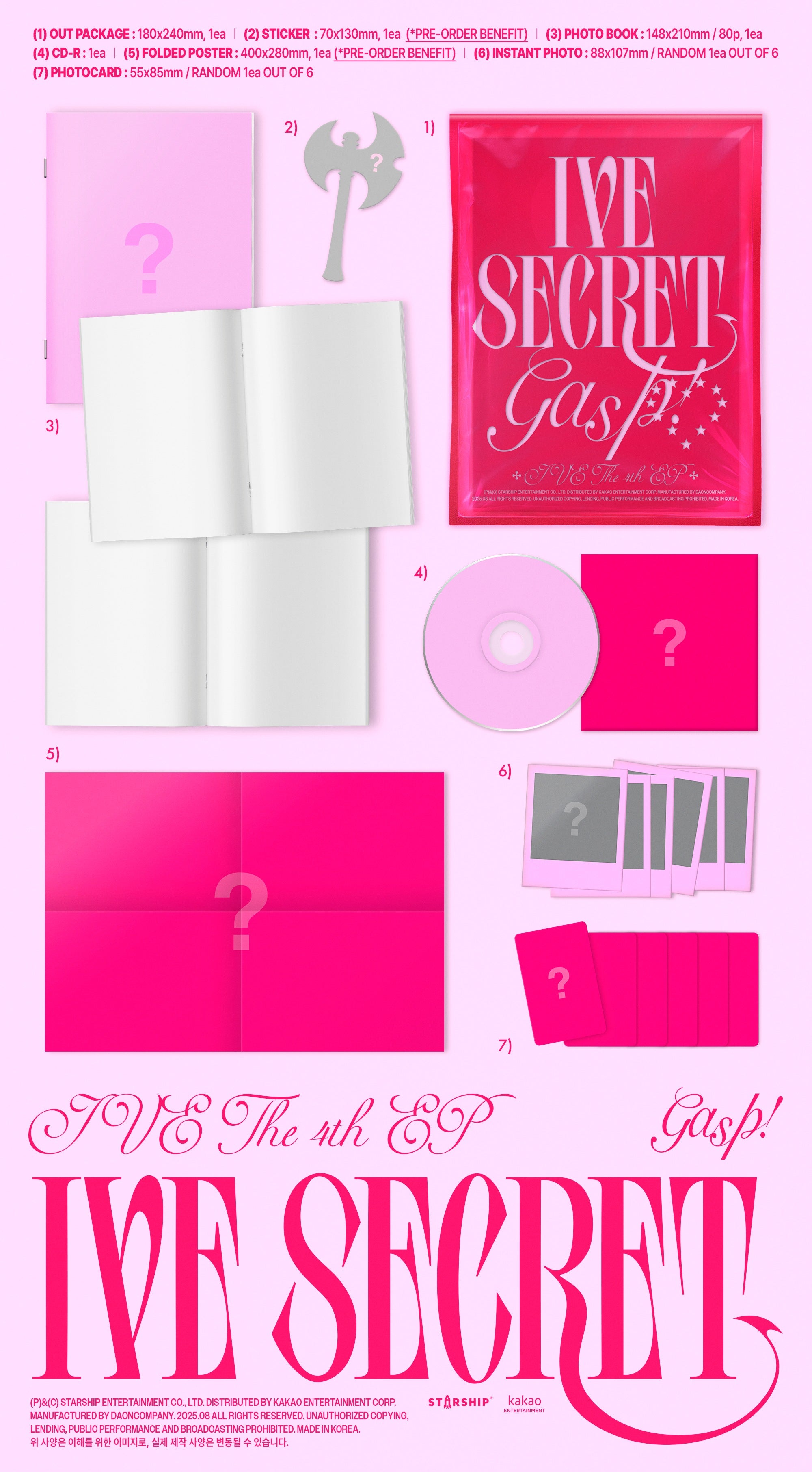 IVE 4TH MINI ALBUM [IVE SECRET] (PHOTOBOOK VER.)