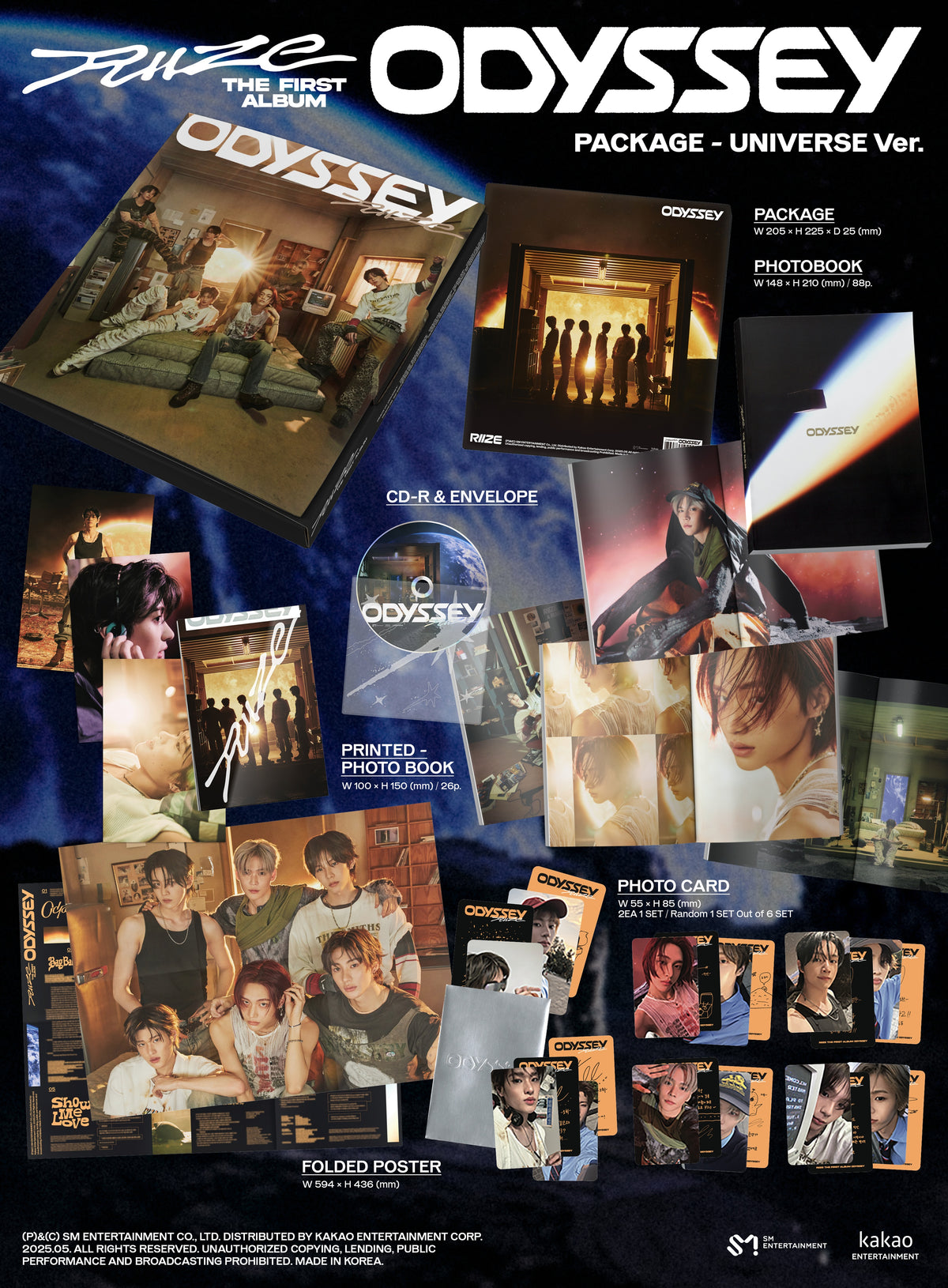 RIIZE 1ST ALBUM [ODYSSEY] (PACKAGE VER.)