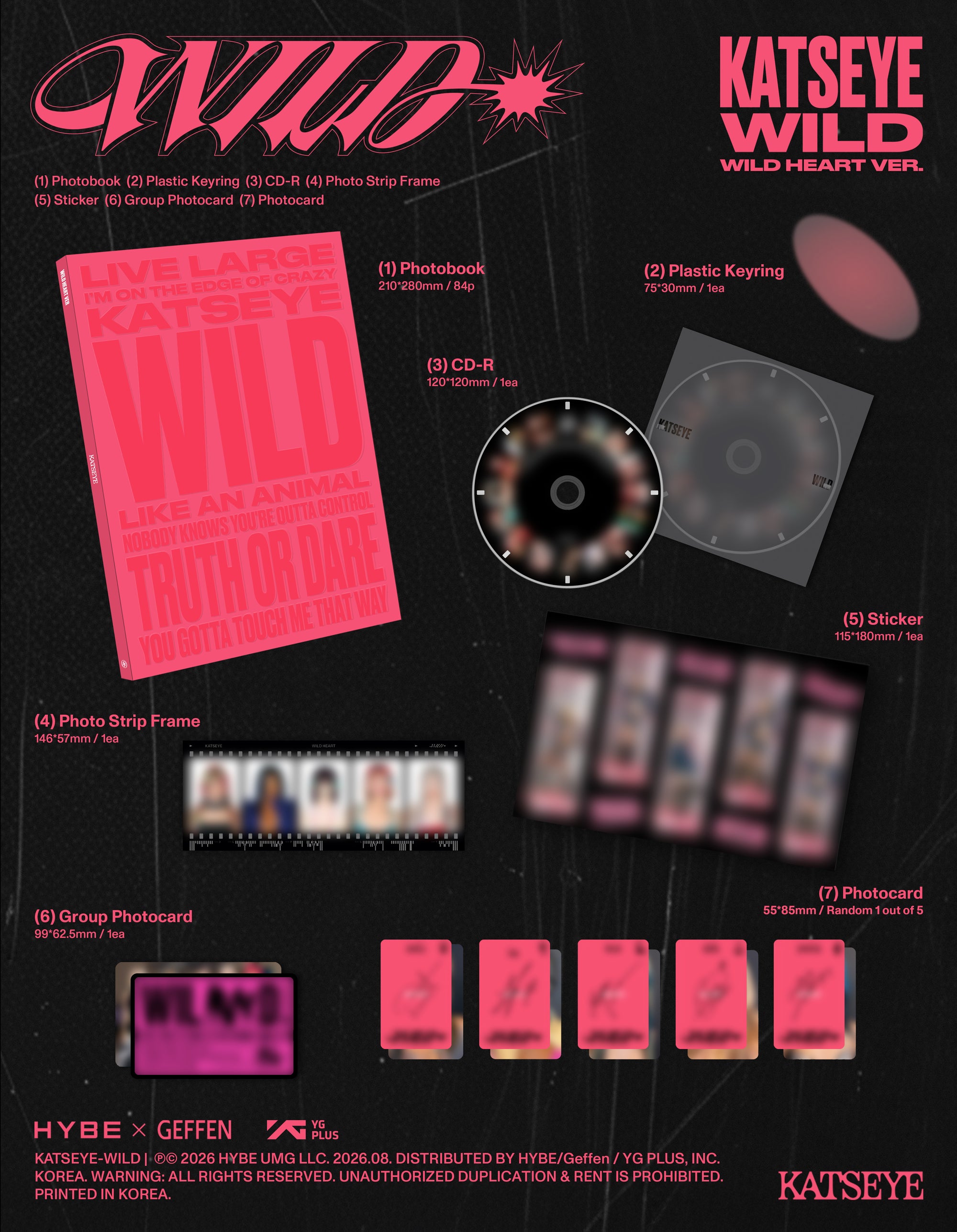 KATSEYE 3RD EP ALBUM [WILD] (PHOTOBOOK VER.)